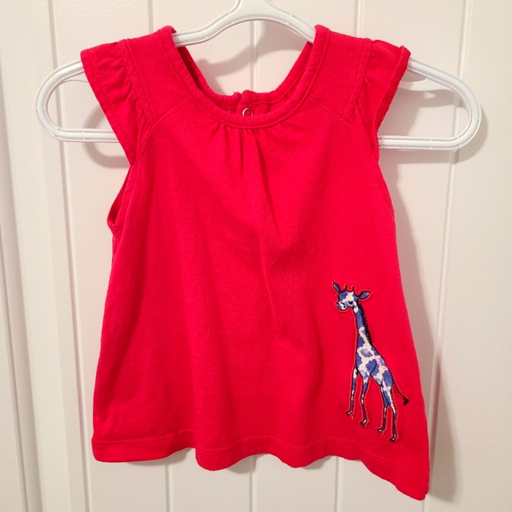 🌟5/$25 Carter's Giraffe Pink Dress Size 12 Months